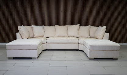 Easton Scatterback U Shape Fabric Sofa