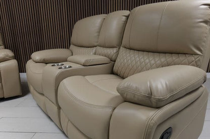 Rita Leather Manual Recliner Sofa