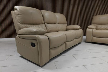 Rita Leather Manual Recliner Sofa