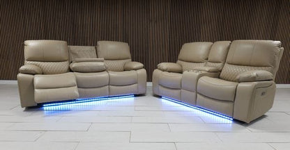 Rita Plus Leather Electric Recliner Sofa