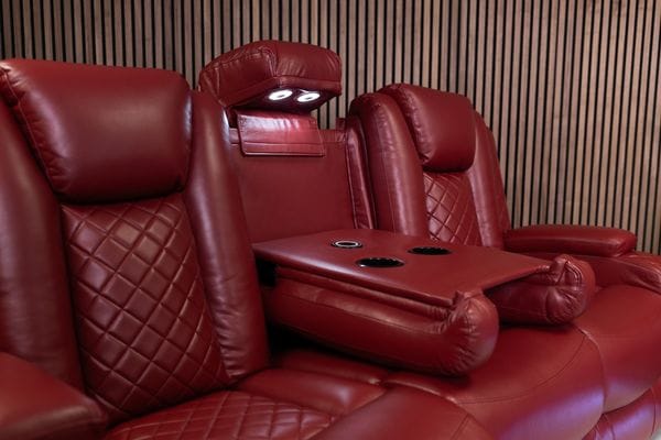 Ashbyrne Leather Electric Recliner Sofa