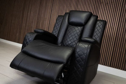 Ashbyrne Leather Electric Recliner Sofa