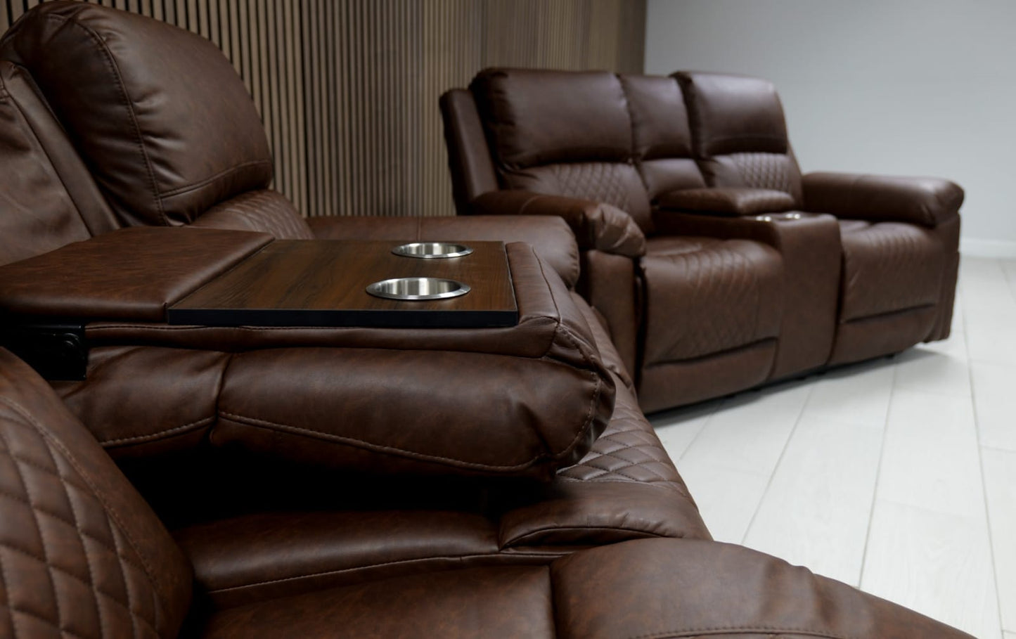 Roman Air Leather Manual Recliner Sofa