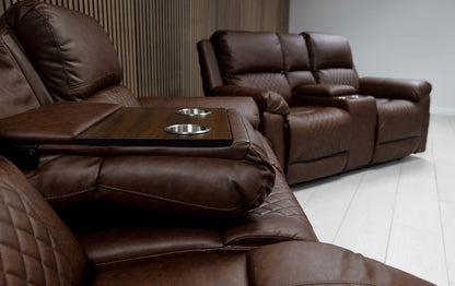 Roman Air Leather Manual Recliner Sofa