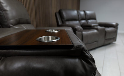 Roman Air Leather Manual Recliner Sofa