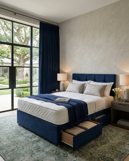 Hilton Cubed Headboard Divan Bed