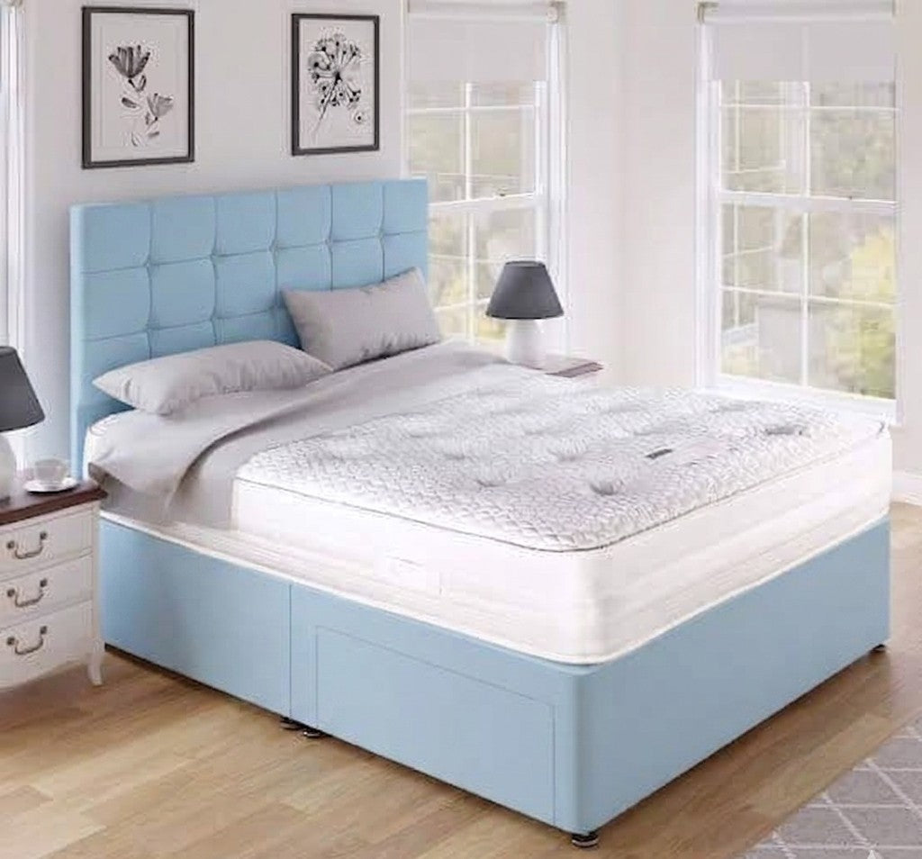 Hilton Cubed Headboard Divan Bed