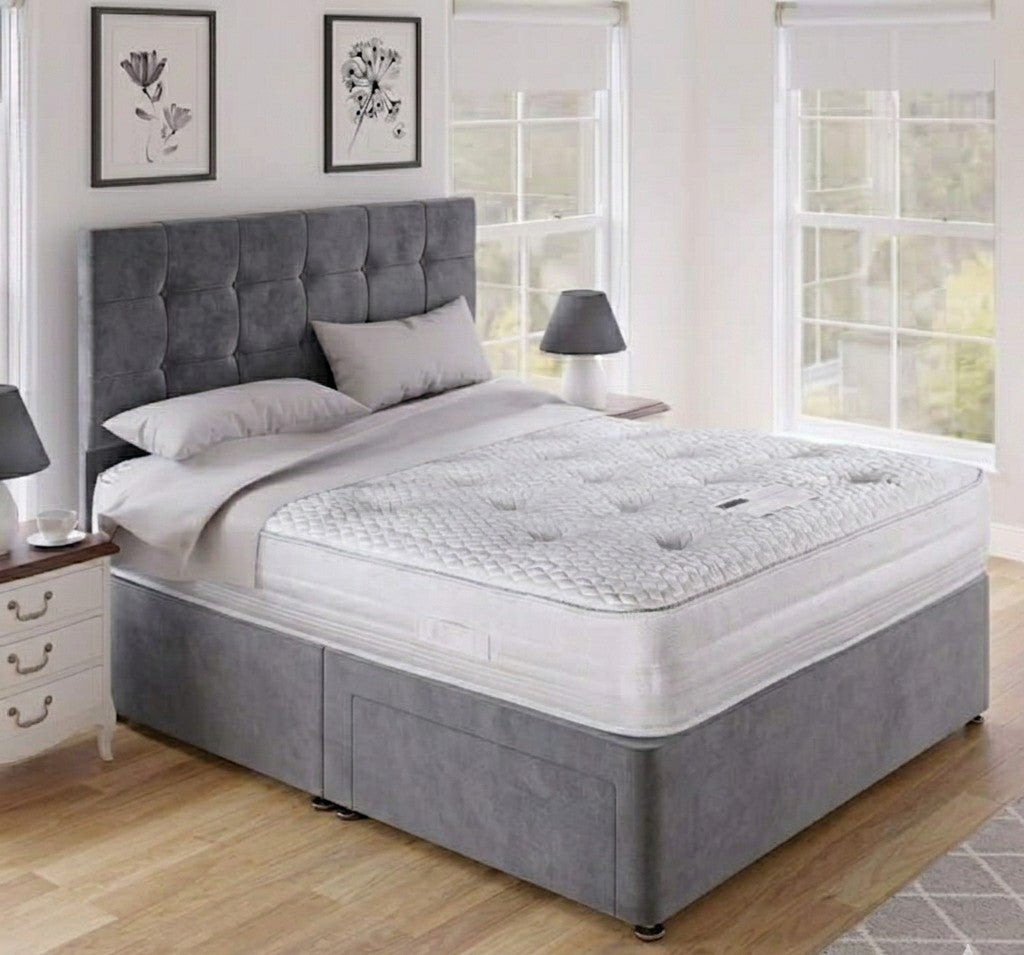 Hilton Cubed Headboard Divan Bed