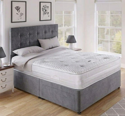Hilton Cubed Headboard Divan Bed