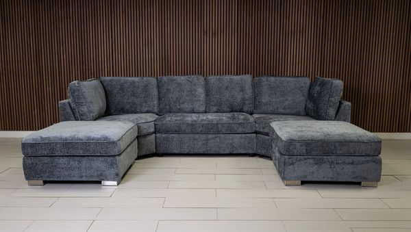 Easton Fullback U Shape Fabric Sofa